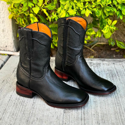 Authentic handmade deerskin boots