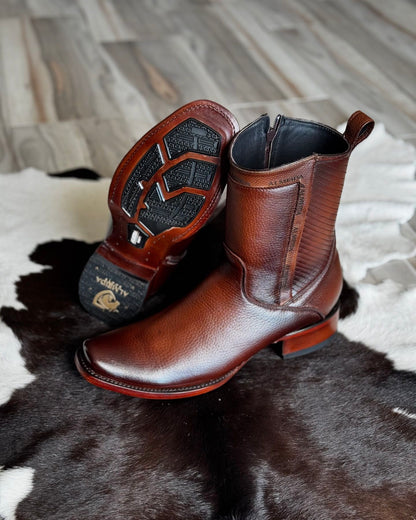 Western Deerskin Cowboy Boots