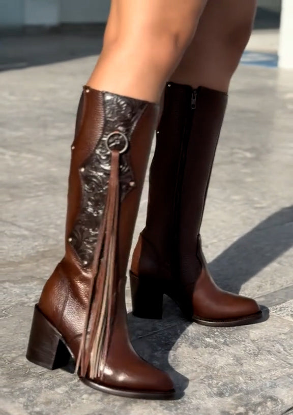 Newest Western Tassel Cowboy Boots B01