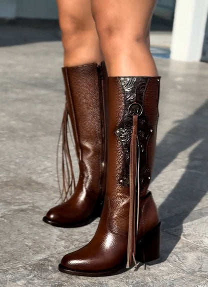 Newest Western Tassel Cowboy Boots B01