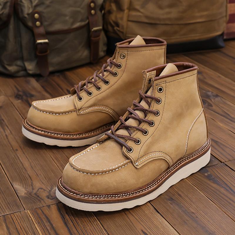 Italian handmade cowhide boots-B23606