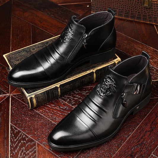 Italian high-quality cowhide business leather shoes