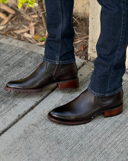 lucchese original deerskin cowboy boots