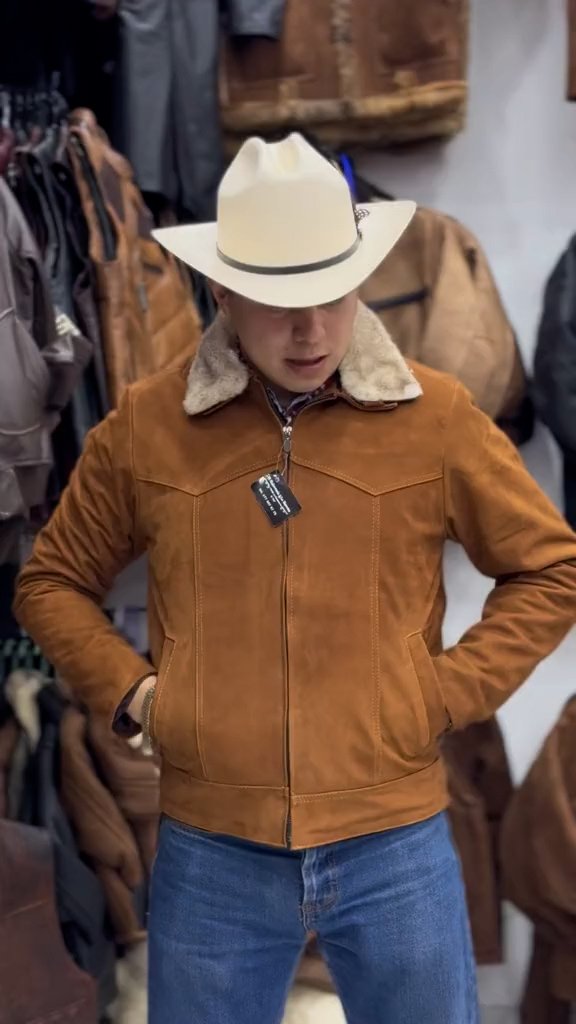 Autumn stylish cowboy jacket