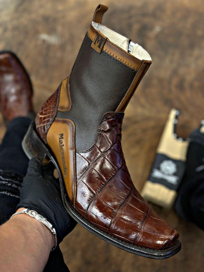 Mexican leather cowboy boots-JTT7