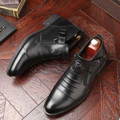 Italian high-quality cowhide business leather shoes