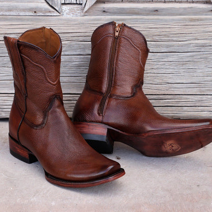 Authentic handmade deerskin boots