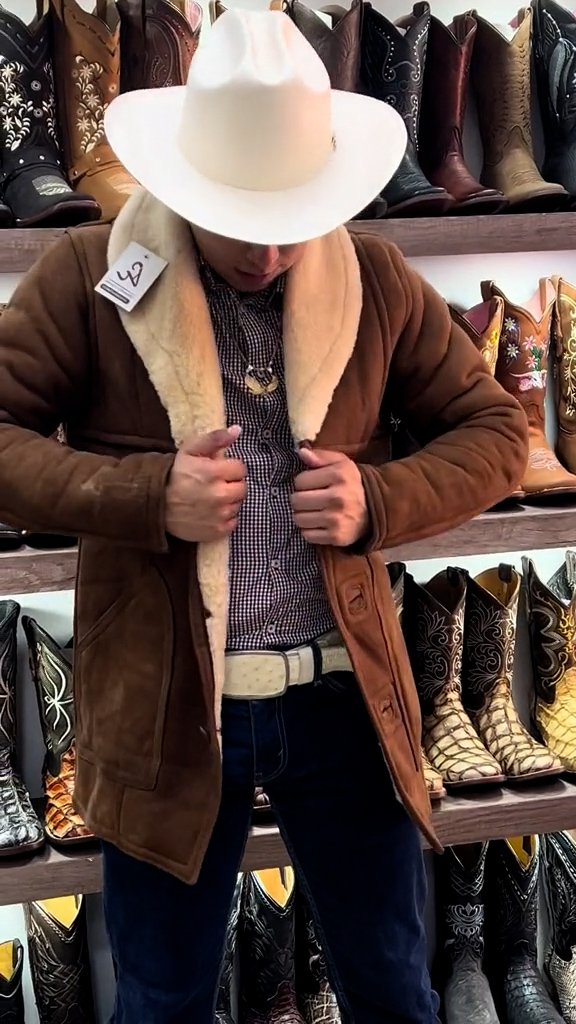 Western handmade cashmere cowboy jacket