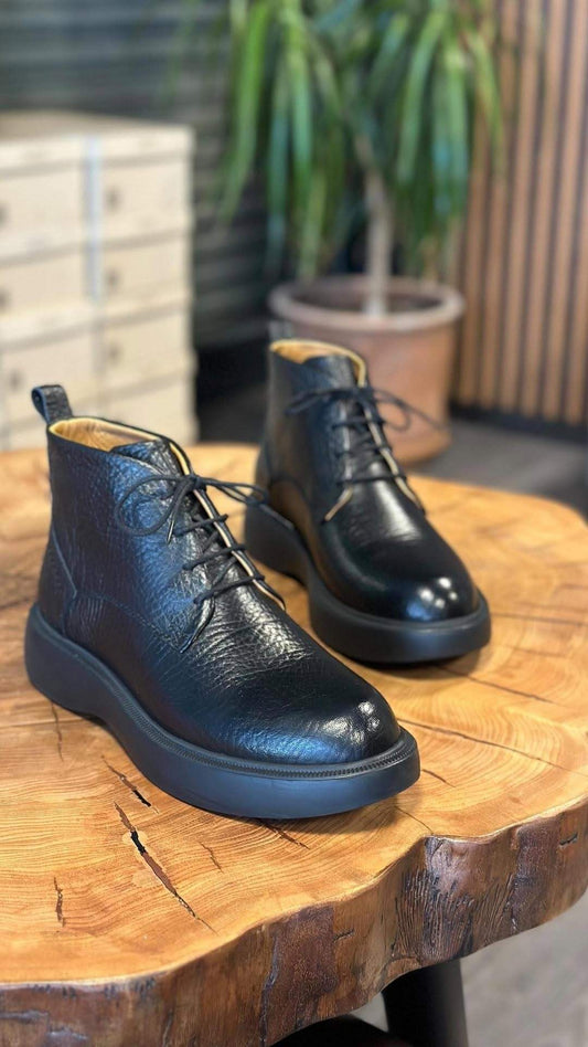 Men's Handmade Leather Rubber Sole Boots