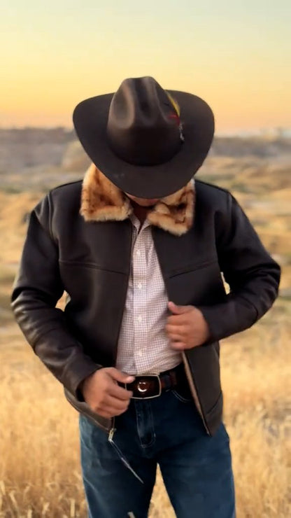 Western cashmere cowboy jacket