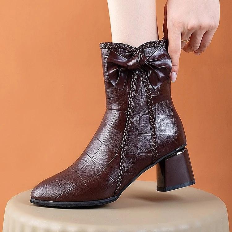 2024 Women's All-match Chunky Heel Mid-calf Boots