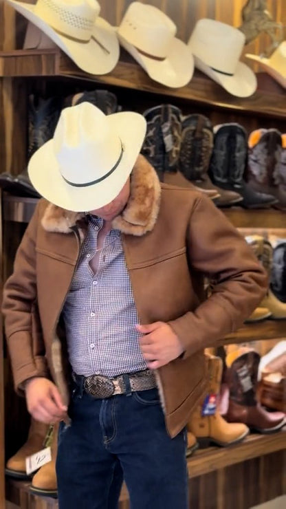 Men's premium cashmere cowboy jacket